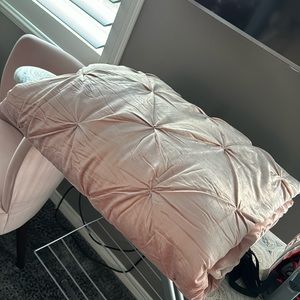 California king size comforter. Blush pink.